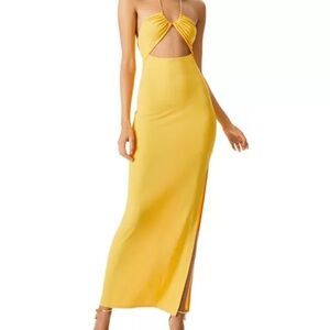 Elegant Yellow Maxi Dress